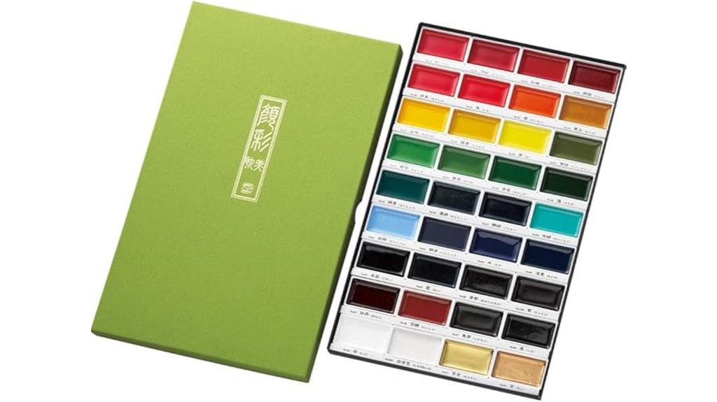 36 color watercolor set
