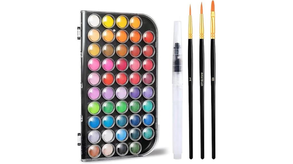 48 color watercolor set