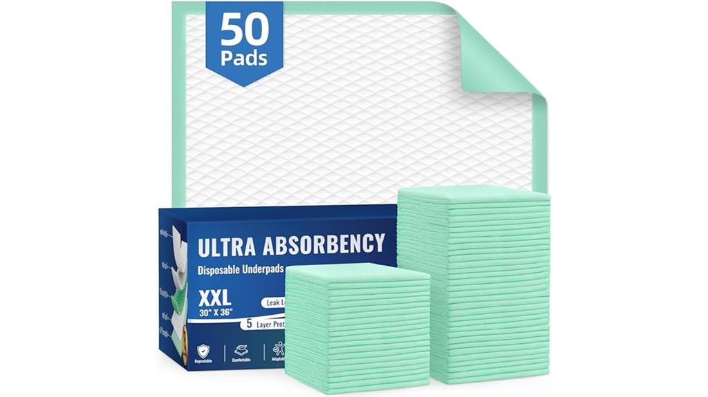 50 pack disposable underpads