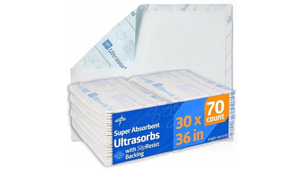absorbent drypads with slip resistant
