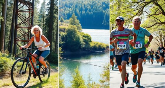 active seniors enjoy outdoor pursuits