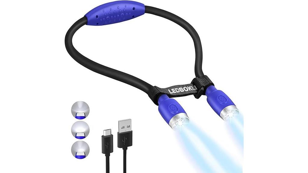 adjustable neck reading light