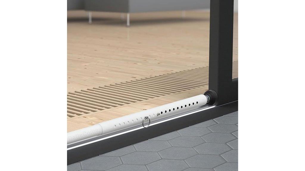adjustable sliding door bar