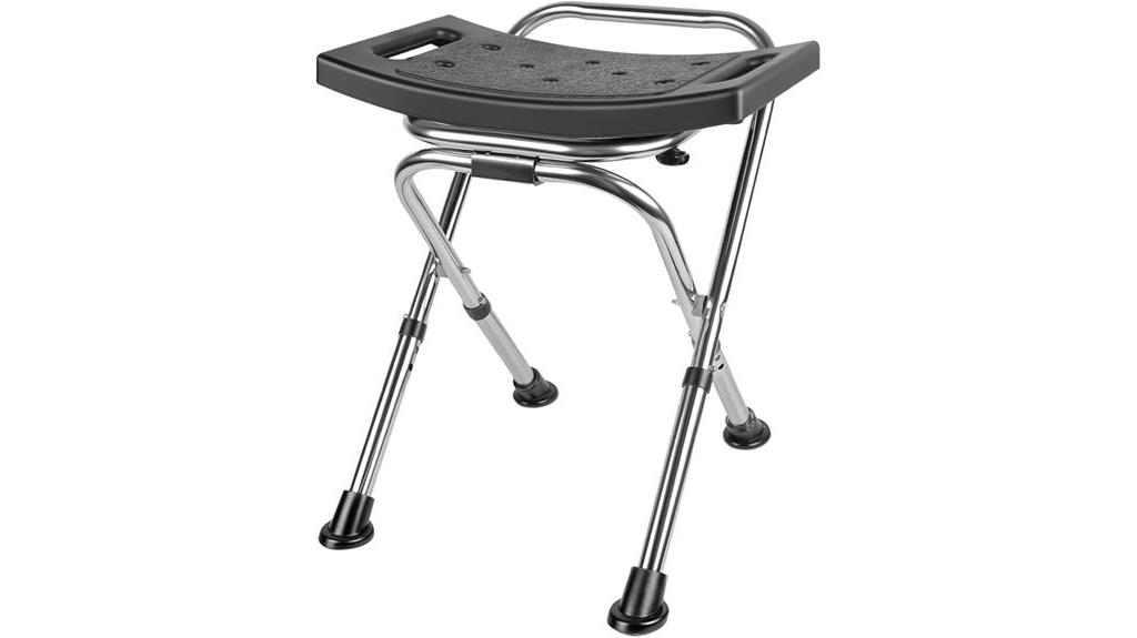 adjustable stainless steel shower chair