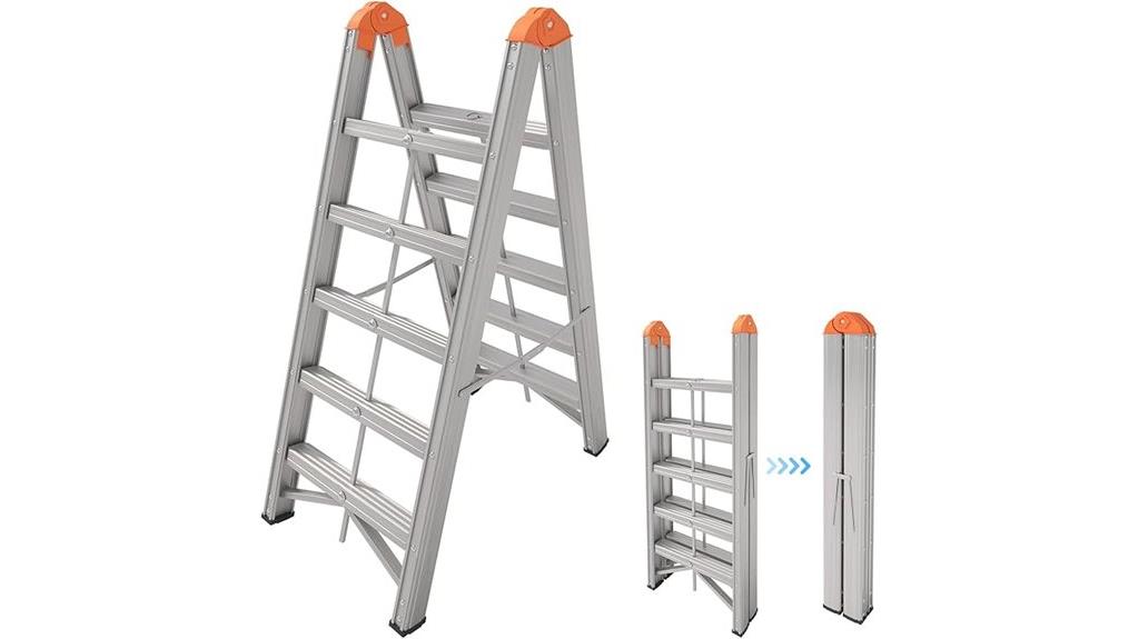 aluminum twin step ladder