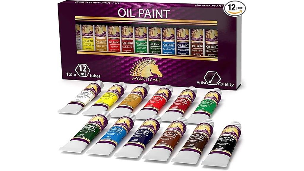 artistic oil paint set