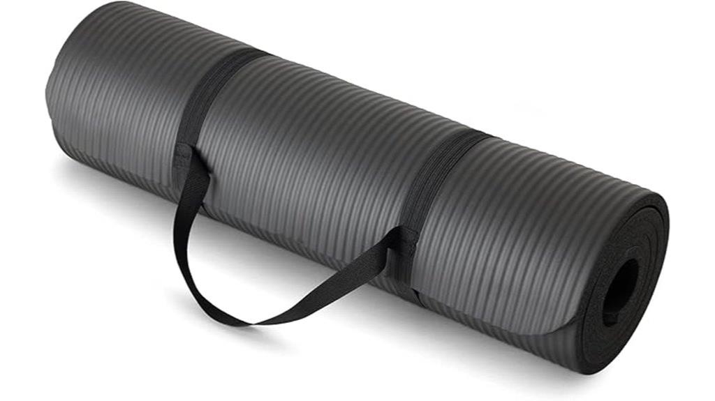 basic yoga mat with strap