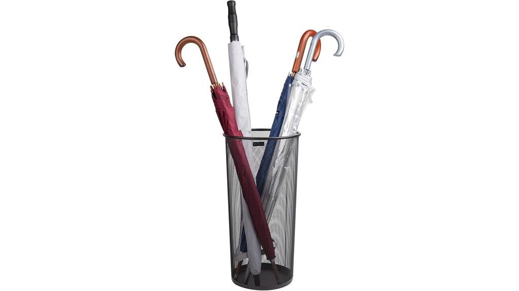 black umbrella stand dimensions