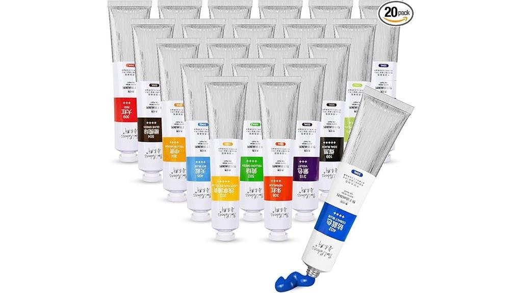 bright 20 color oil set