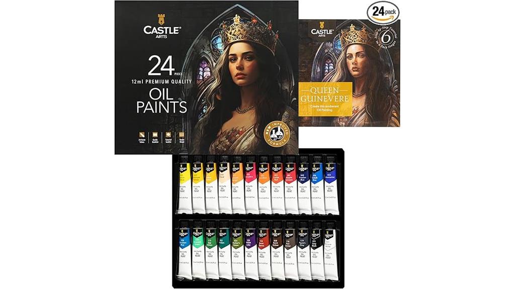 castle art supplies oil set