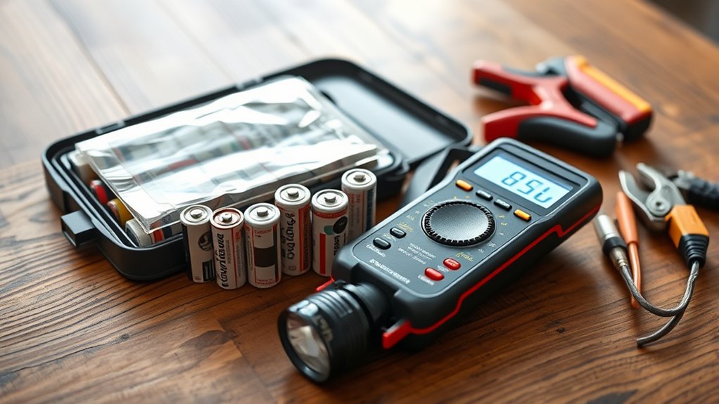 check batteries and backups