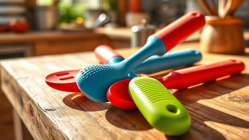 comfortable secure adjustable utensils