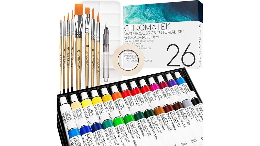 complete 62 piece watercolor set