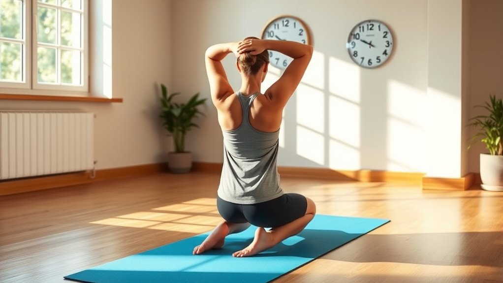 consistent moderate exercise timing