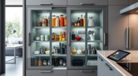 convenient waist level storage