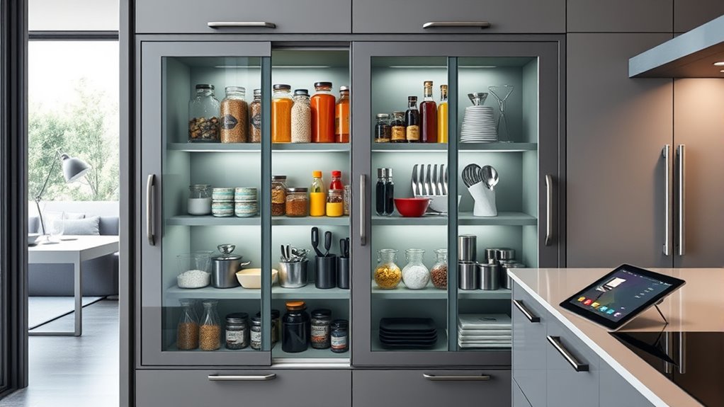 convenient waist level storage