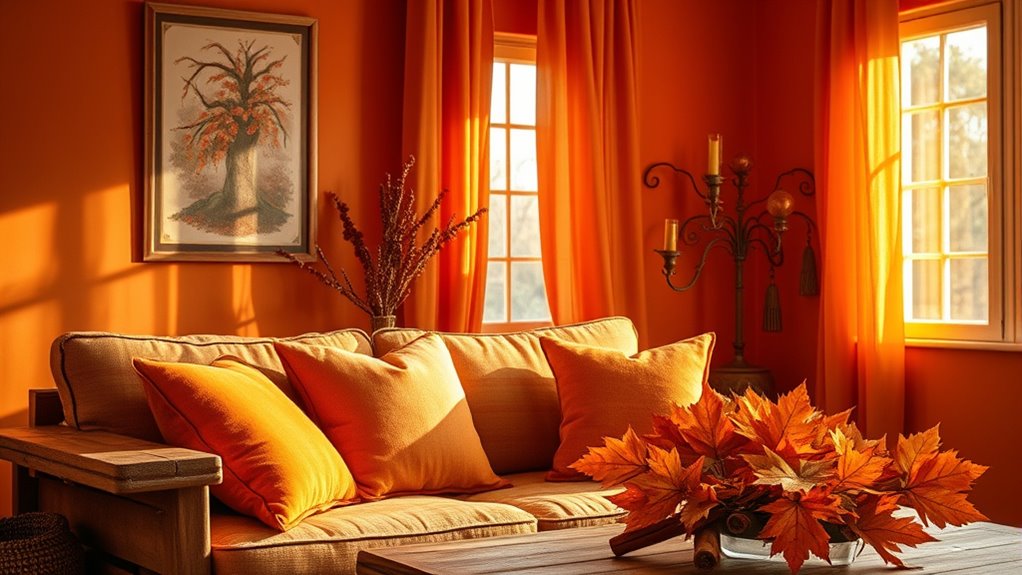 cozy earthy autumn tones