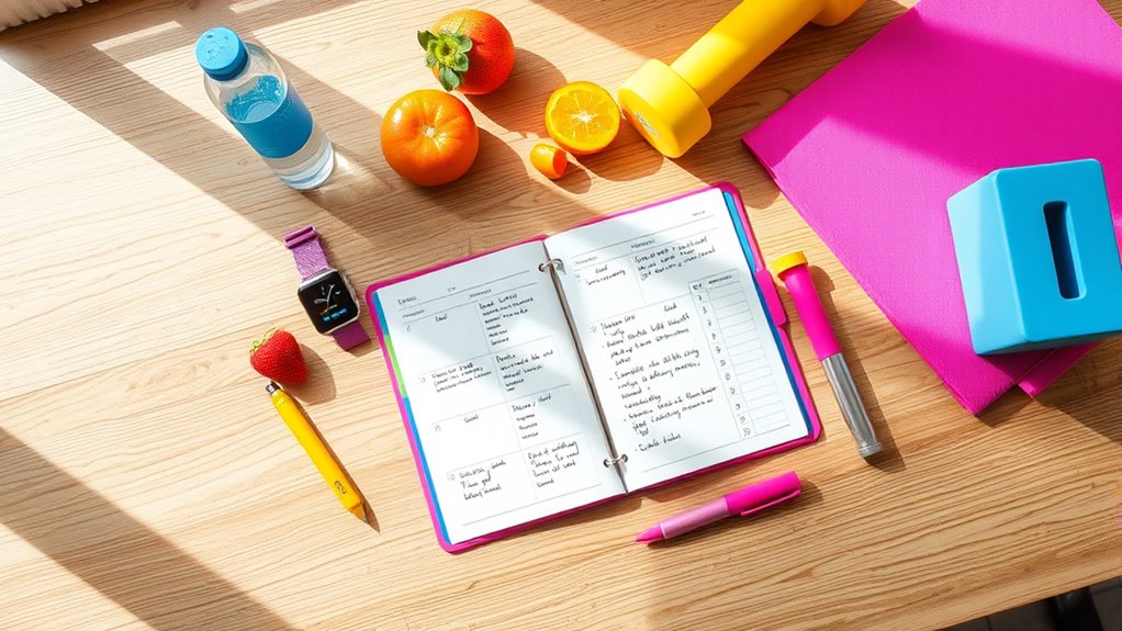 create balanced weekly exercise schedule