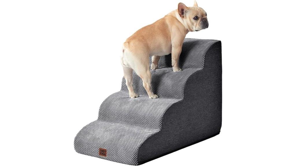 curved dog stairs ramp