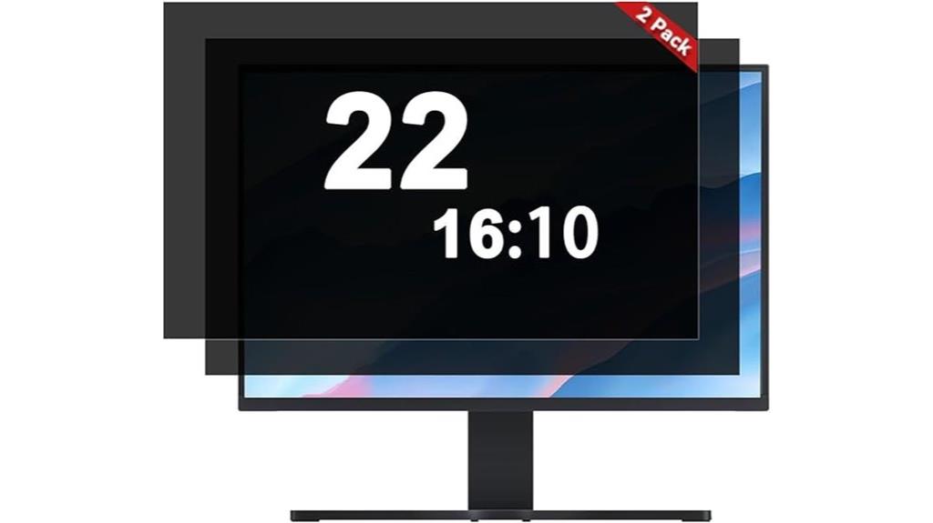 dual 22 inch privacy screens