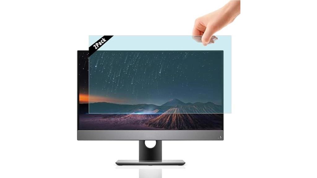 dual 24 inch glare protectors