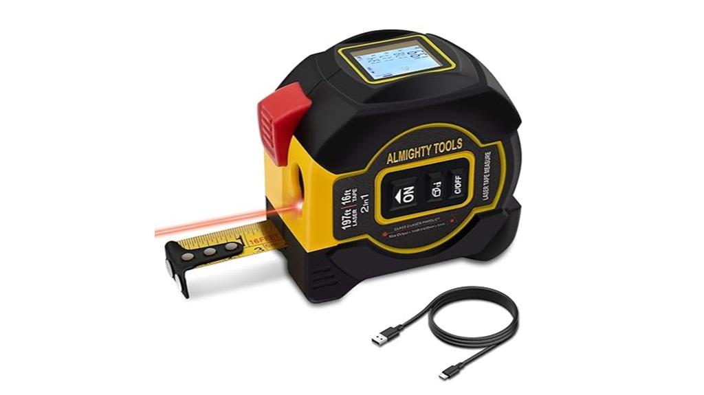 dual function laser measure