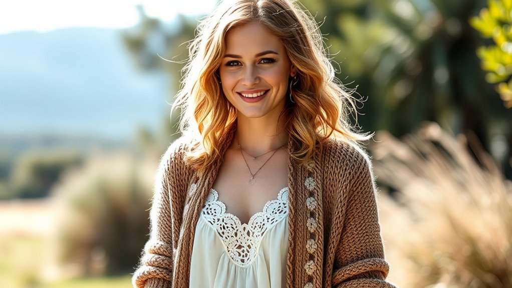 effortless boho chic style