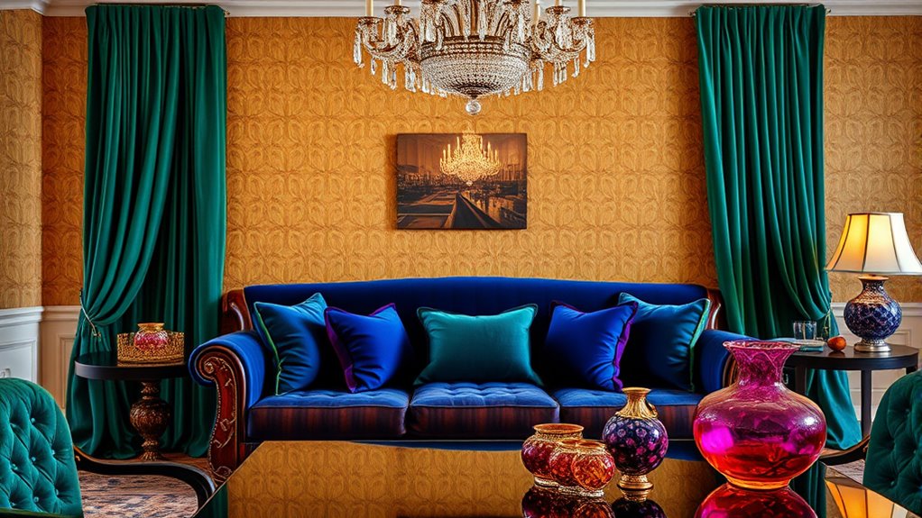 elegant jewel tone pairings