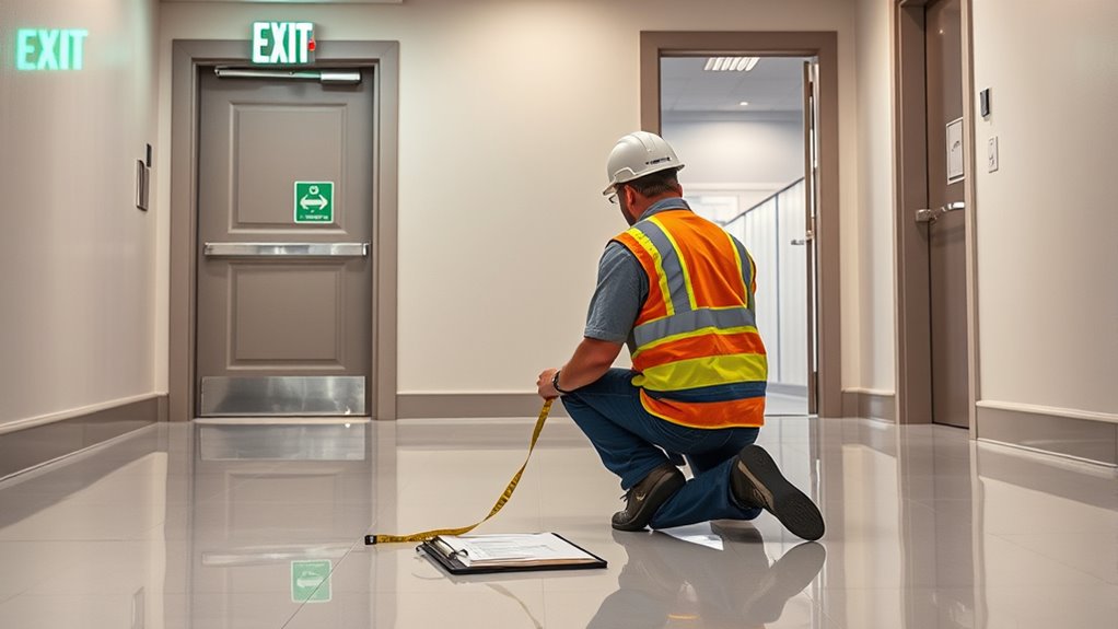 ensure clear accessible exits
