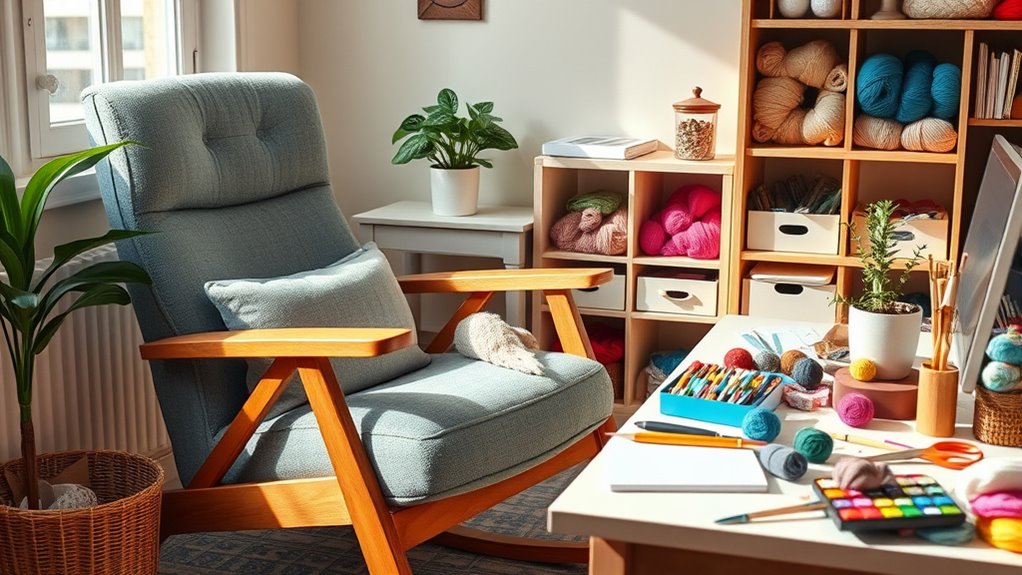 ergonomic organized hobby seating