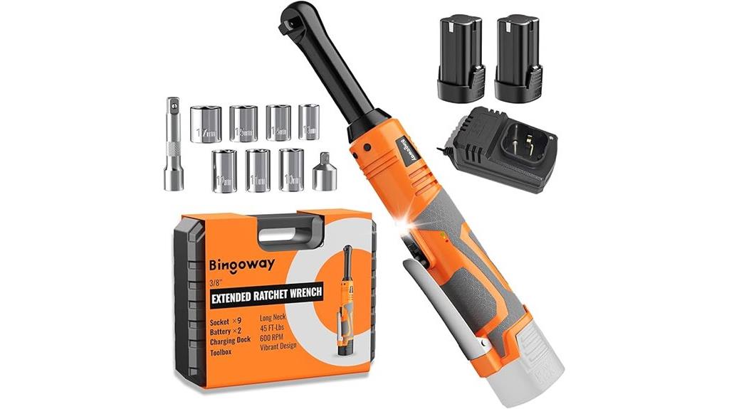 extended electric wrench set