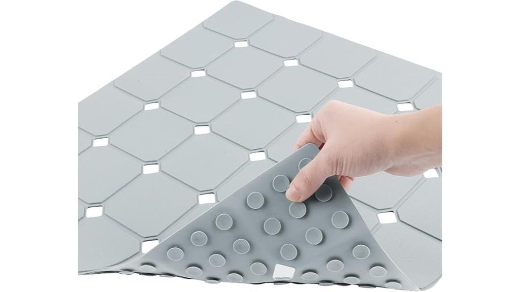 foldable silicone shower mat