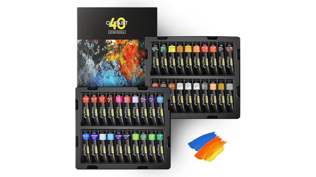 forty color oil paint kit