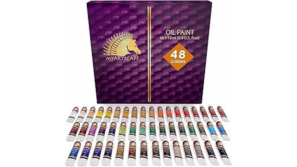 forty eight tubes oil paint