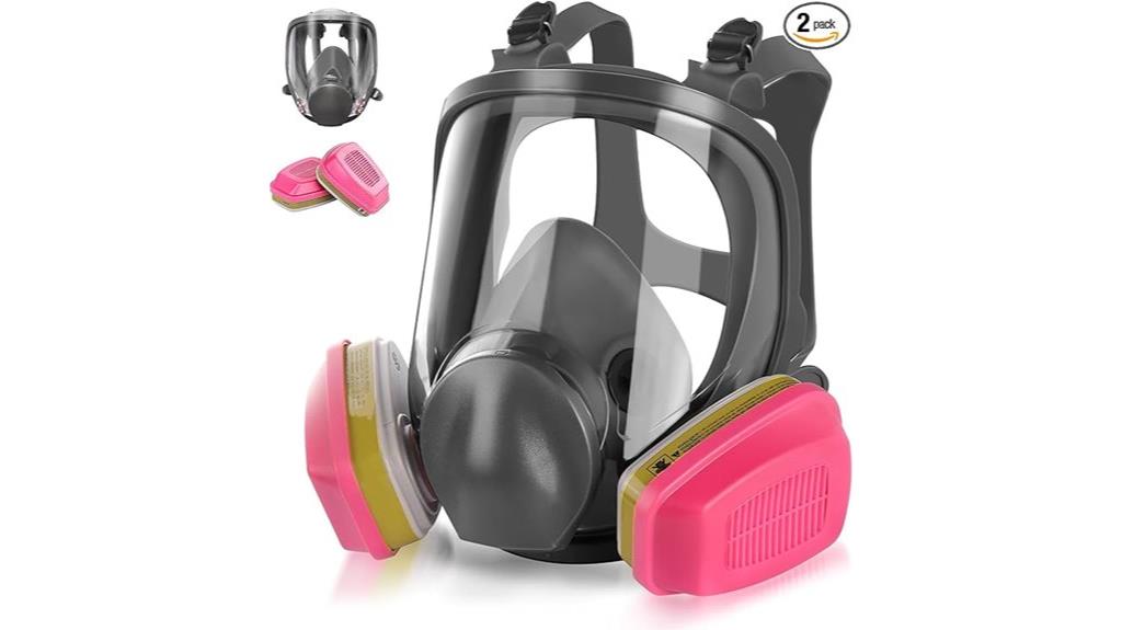full face mask with cartridges