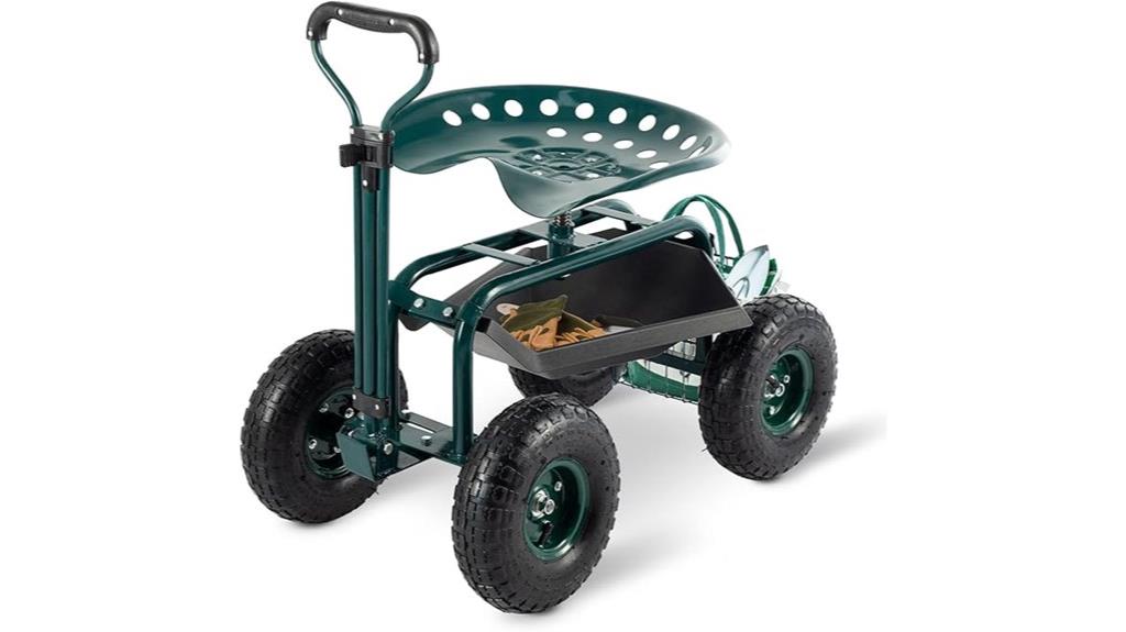 garden cart with seat