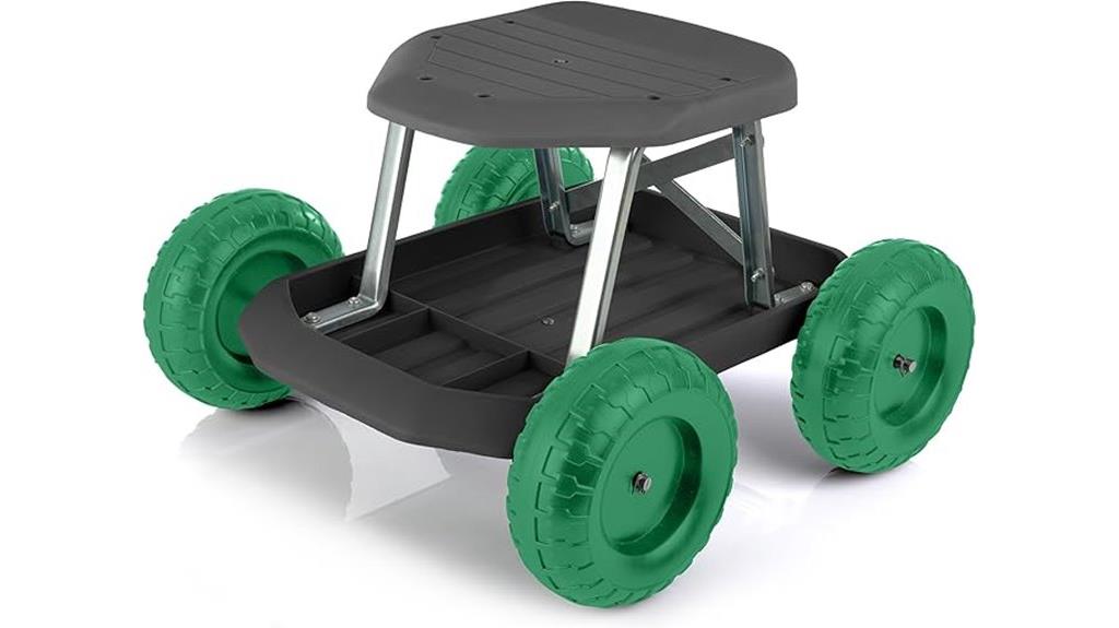 gardening stool with wheels
