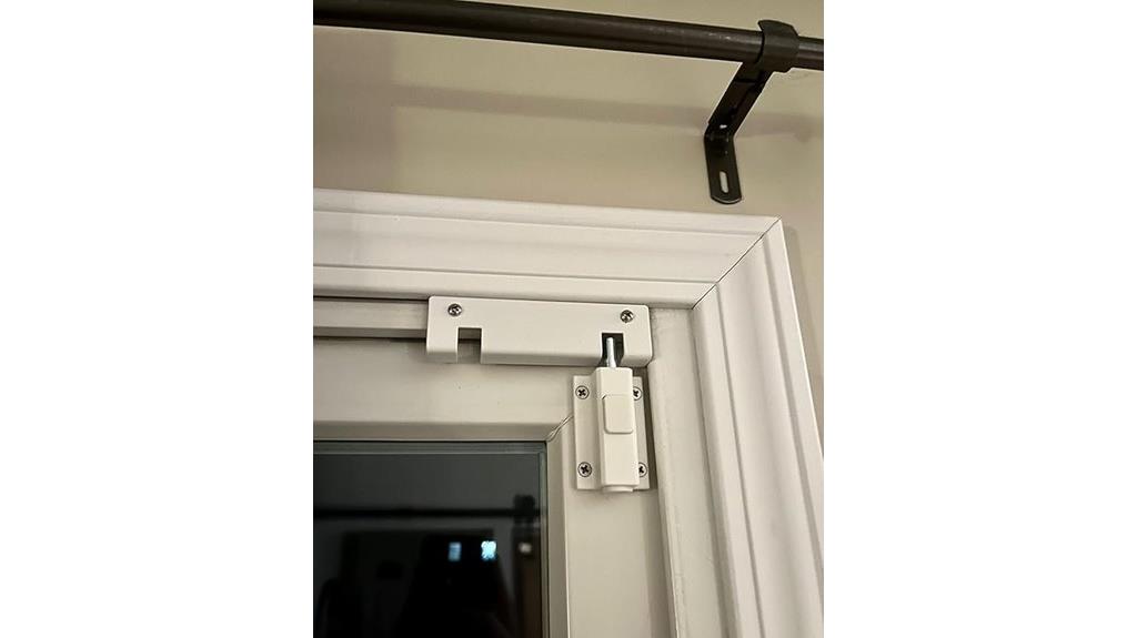 glass door security lock