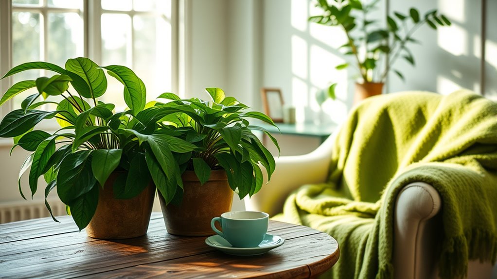 green promotes natural calmness