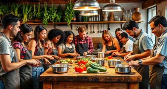 group cooking class sessions