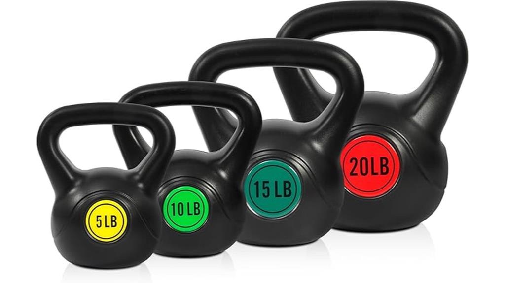 kettlebell exercise weight set