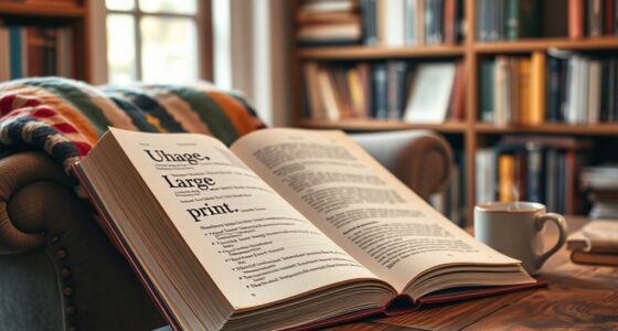 large print books selection