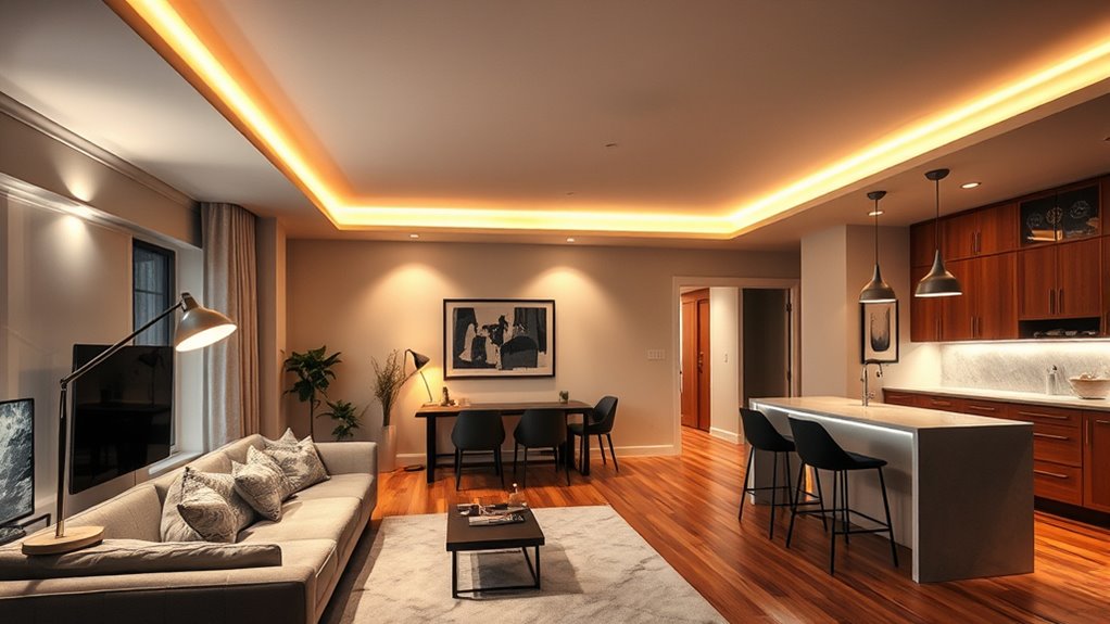 layered lighting for clarity