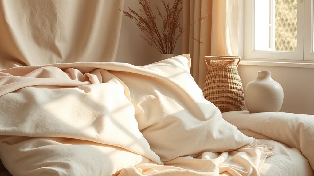 layered textures soft lighting