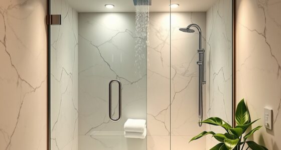 luxurious spa style walk ins