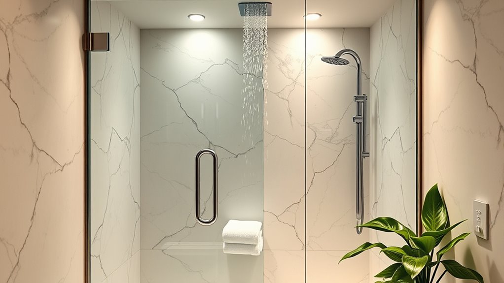 luxurious spa style walk ins