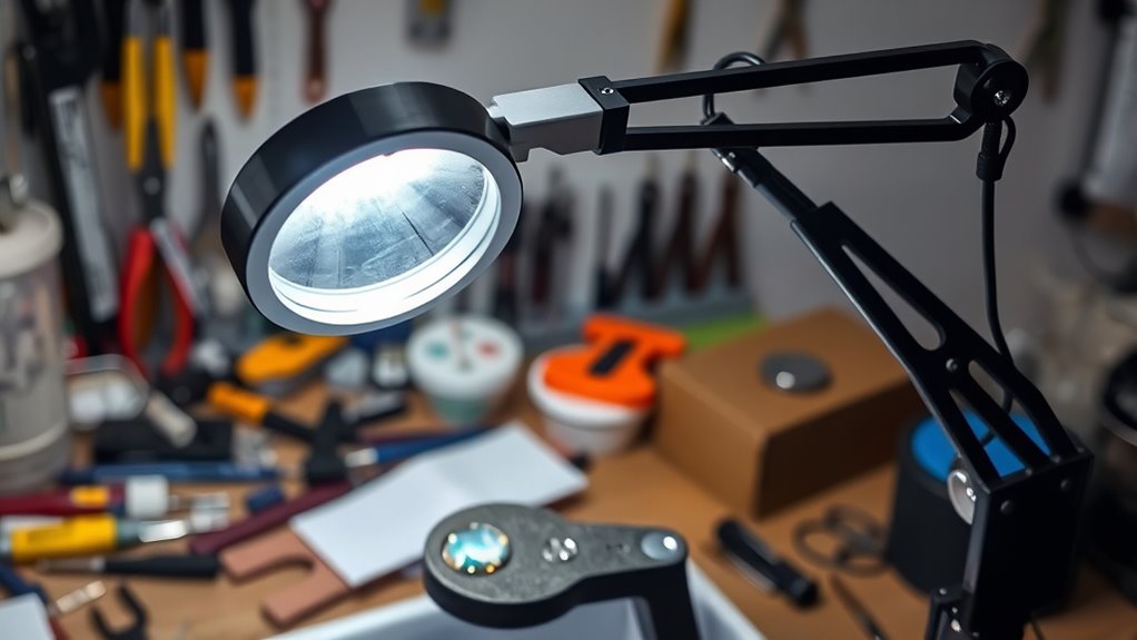 magnification lighting adjustability mounting