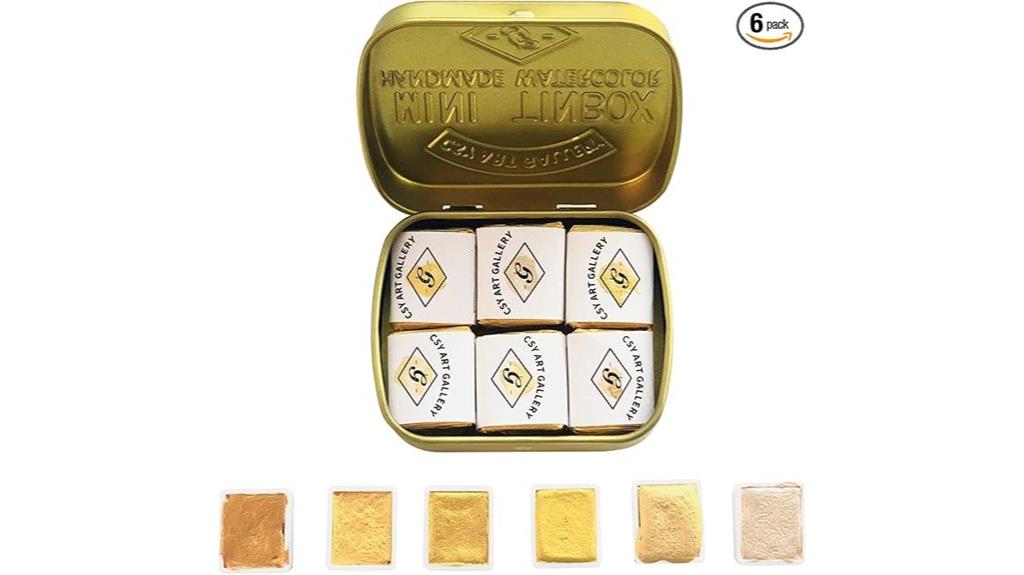 metallic watercolor paint set