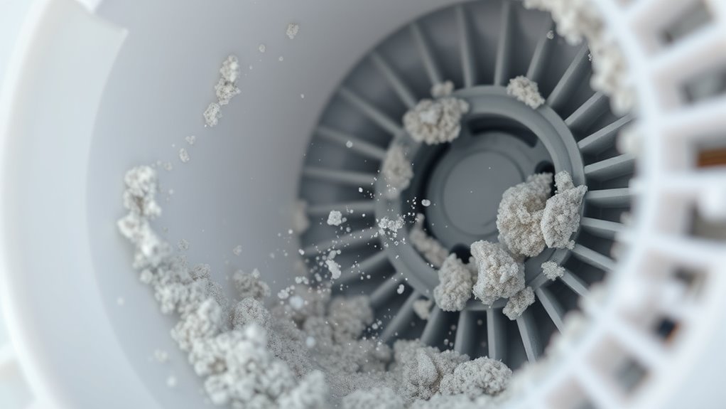 mineral buildup from hard water