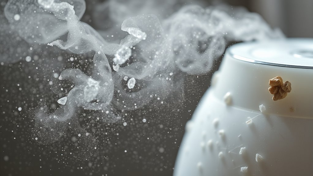 mineral dust from humidifiers